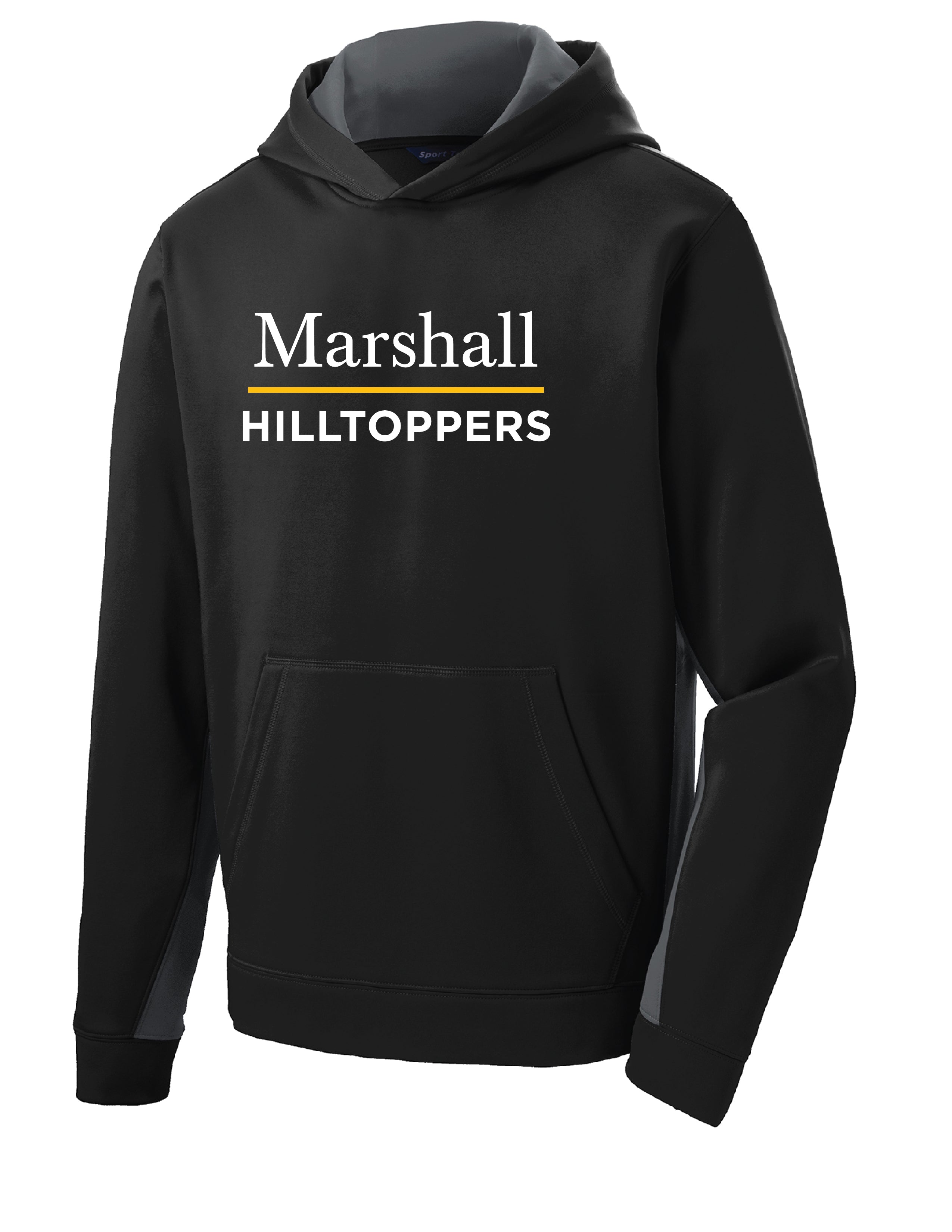 7) Marshall Colorblock Hooded Pullover