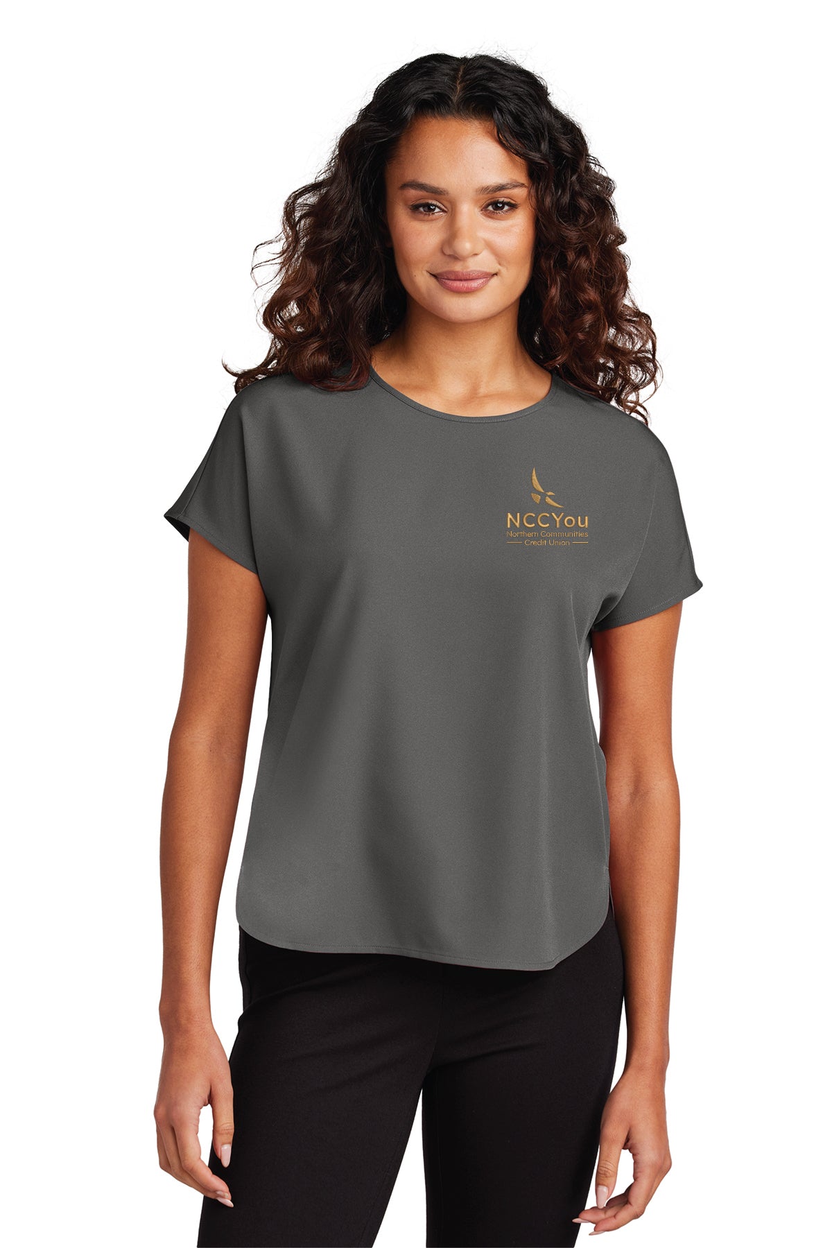58 ) #MM2015 MERCER+METTLE WOMENS STRETCH CREPE CREW - NCCU