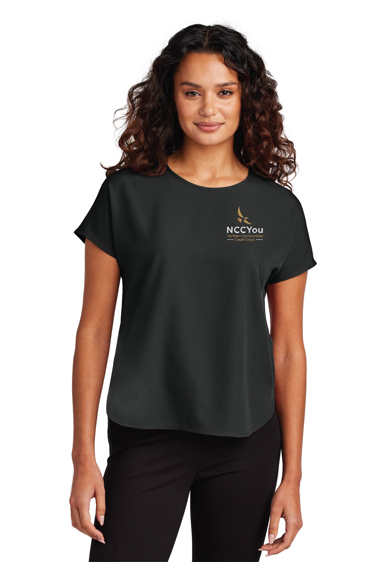 58 ) #MM2015 MERCER+METTLE WOMENS STRETCH CREPE CREW - NCCU