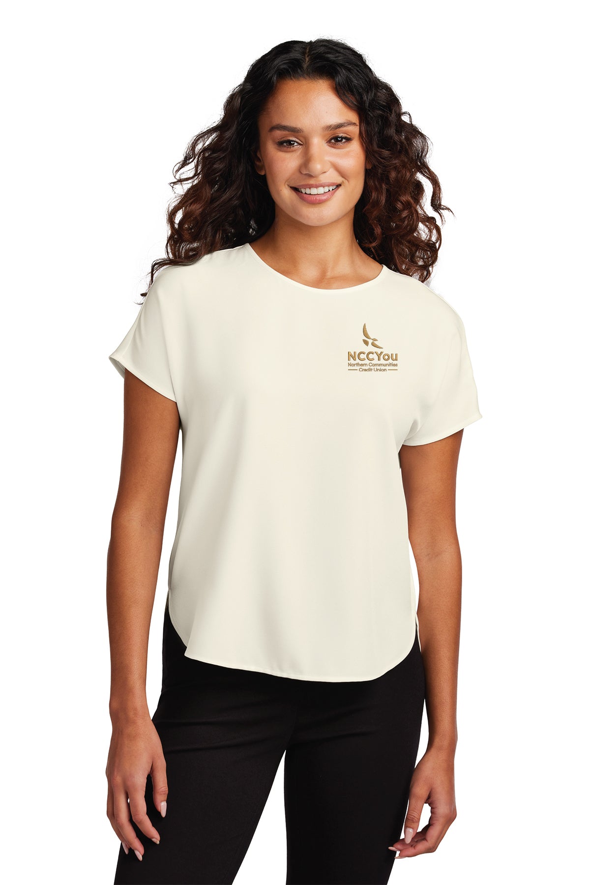 58 ) #MM2015 MERCER+METTLE WOMENS STRETCH CREPE CREW - NCCU