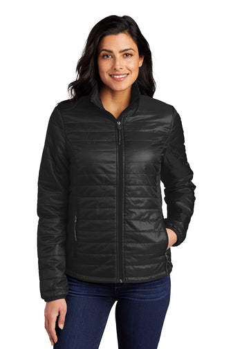 J2) L850 Port Authority Ladies Packable Puffy Jacket - OILQUICK
