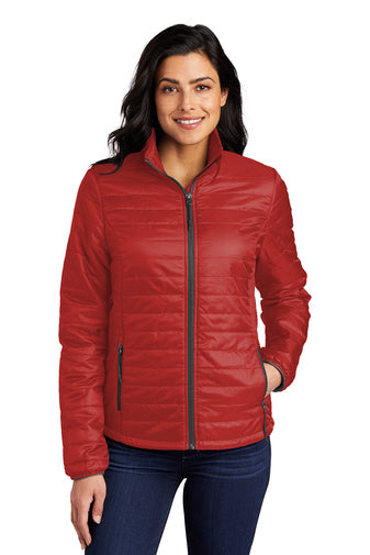 J2) L850 Port Authority Ladies Packable Puffy Jacket - SHEARCORE