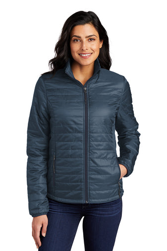 J2) L850 Port Authority Ladies Packable Puffy Jacket - ROCKZONE AMERICAS
