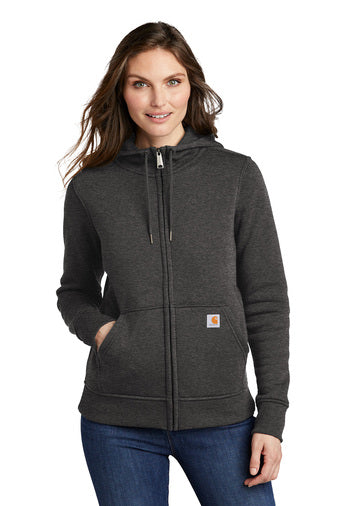 I9) CT102788 Carhartt Women's Clarksburg Full-Zip Hoodie - BLADECORE