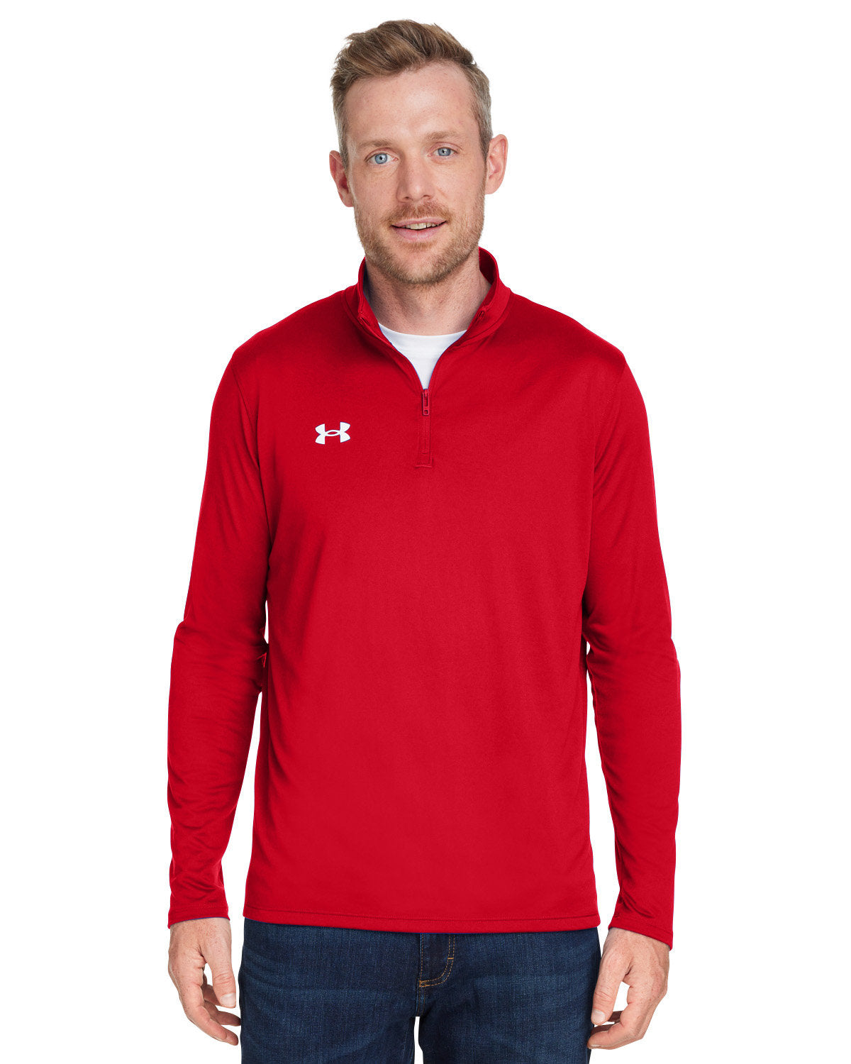 C2) 1376844 Under Armour Men's Team tech Quarter Zip - CONNECT WORK TOOLS