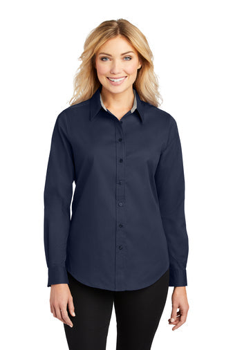 H4) L608 Port Authority Ladies Long Sleeve Easy Care Shirt - ROCKZONE AMERICAS