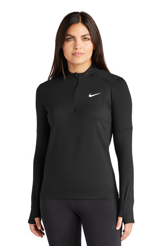 I1) NKDH4951 Nike Ladies Dri-FIT Element 1/2 Zip Top - BLADECORE