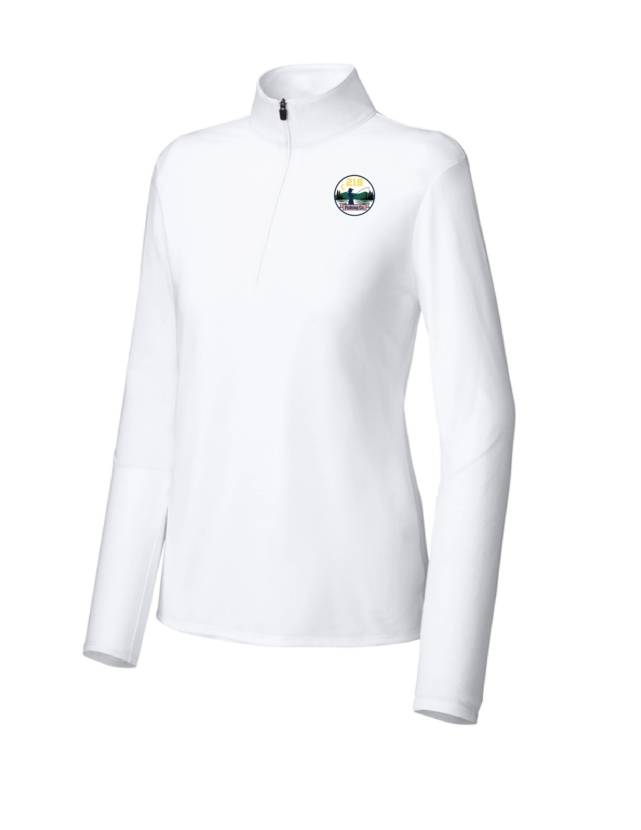2 ) #LST672 WOMENS MICRO PIQUE 1/4 ZIP PULLOVER - 218