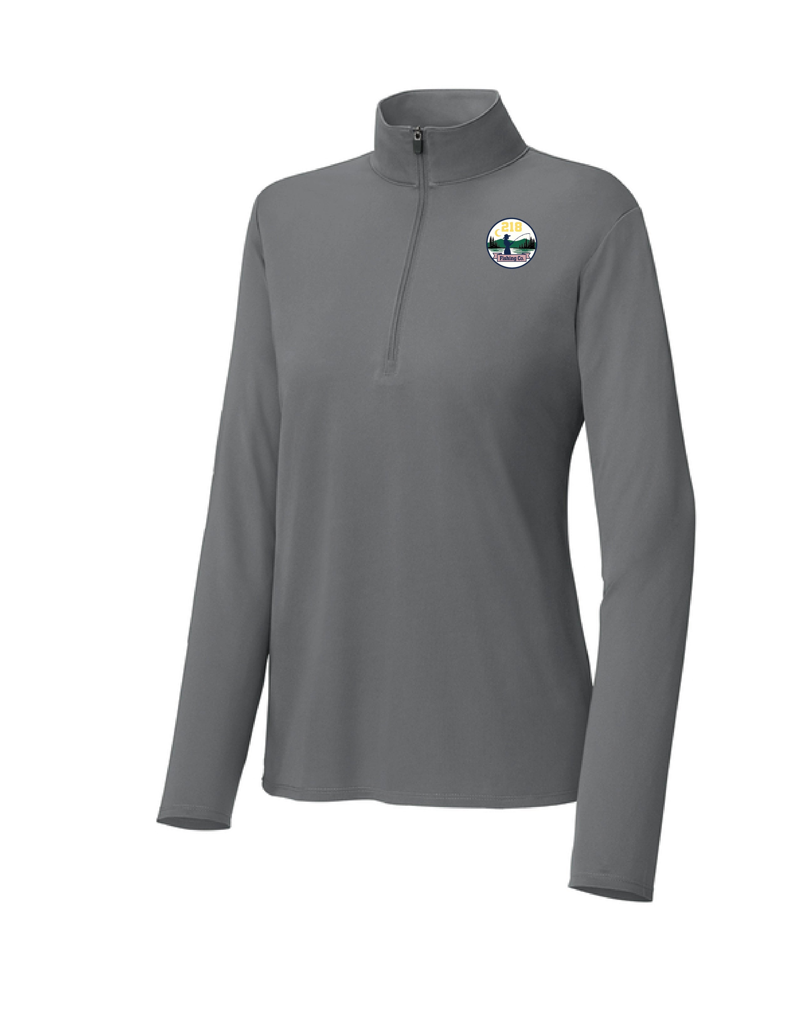 2 ) #LST672 WOMENS MICRO PIQUE 1/4 ZIP PULLOVER - 218