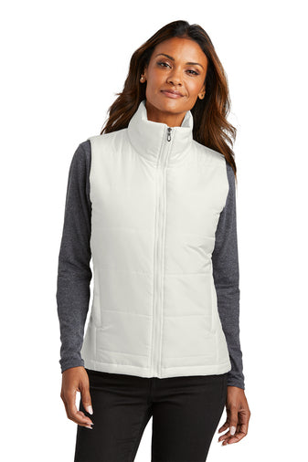 G) STYLE# J853 MENS OR L853 LADIES PUFFER VESTS (CORPORATE LOGO)