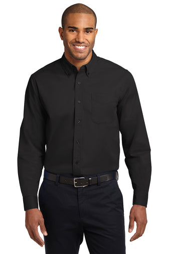 B6) S608 Port Authority Long Sleeve Easy Care Shirt - OIL QUICK