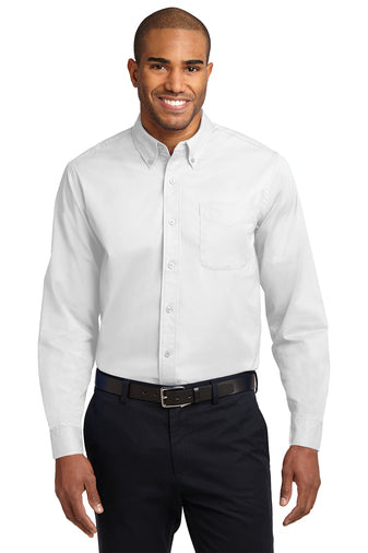 B6) S608 Port Authority Long Sleeve Easy Care Shirt - SHEARCORE