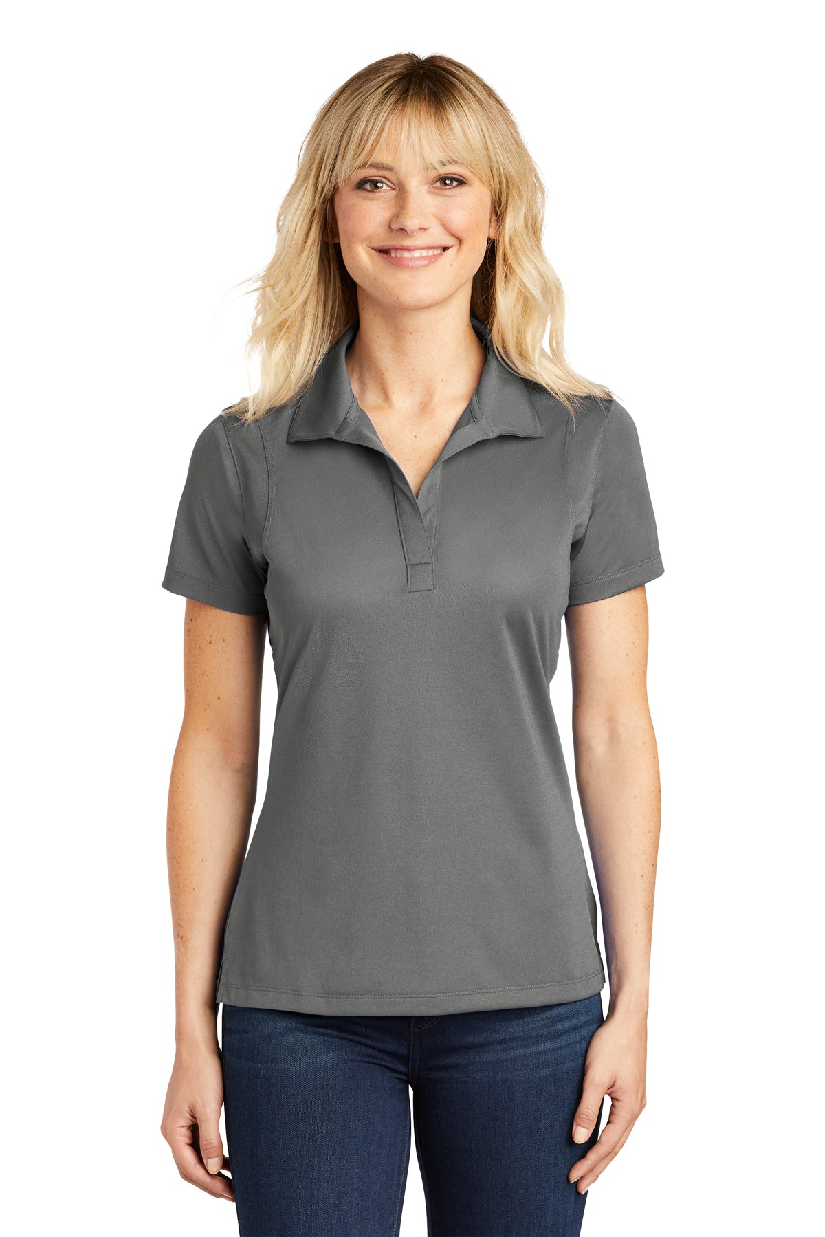 F) STYLE# LST650 LADIES MICROPIQUE POLOS (DULUTH LOGO)