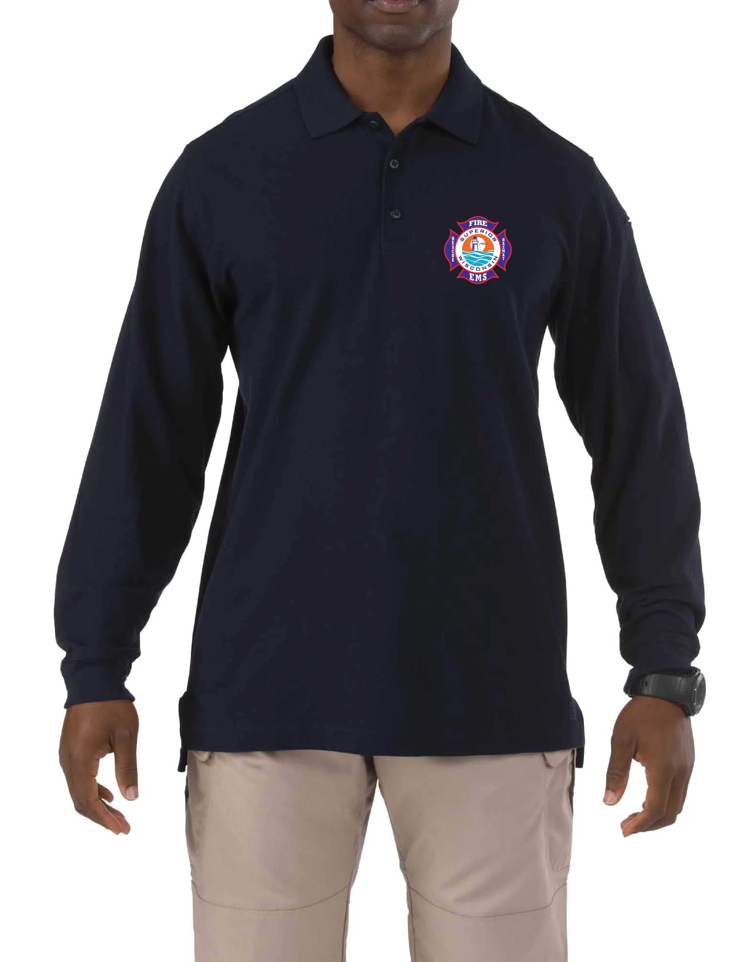 F.) #72057 5.11 Utility Long Sleeve Polo