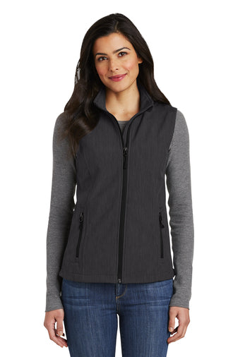 2) (D)  STYLE# L325 LADIES CORE SOFTSHELL VEST