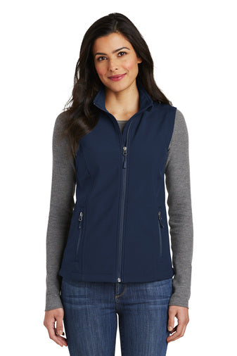 2) (D)  STYLE# L325 LADIES CORE SOFTSHELL VEST