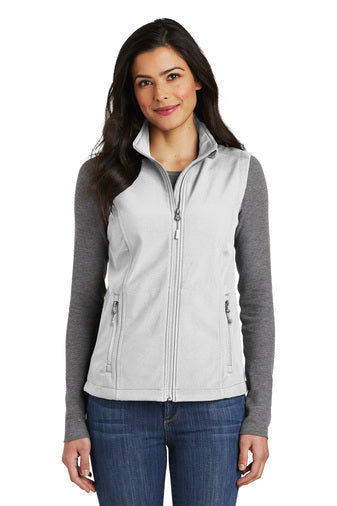 2) (B) STYLE# L325 LADIES CORE SOFTSHELL VEST