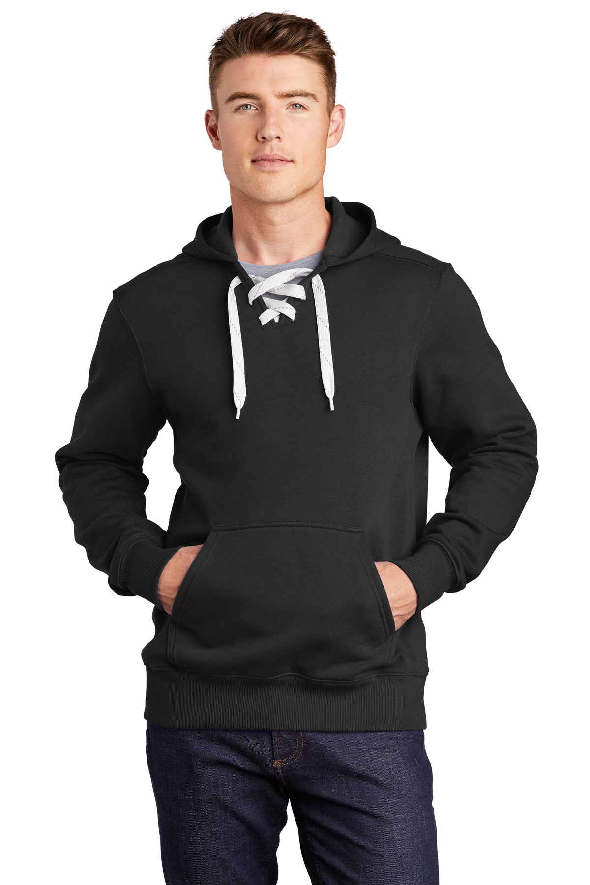 12) (A) STYLE # ST271 SPORT TEK LACE UP HOODED SWEATSHIRTS