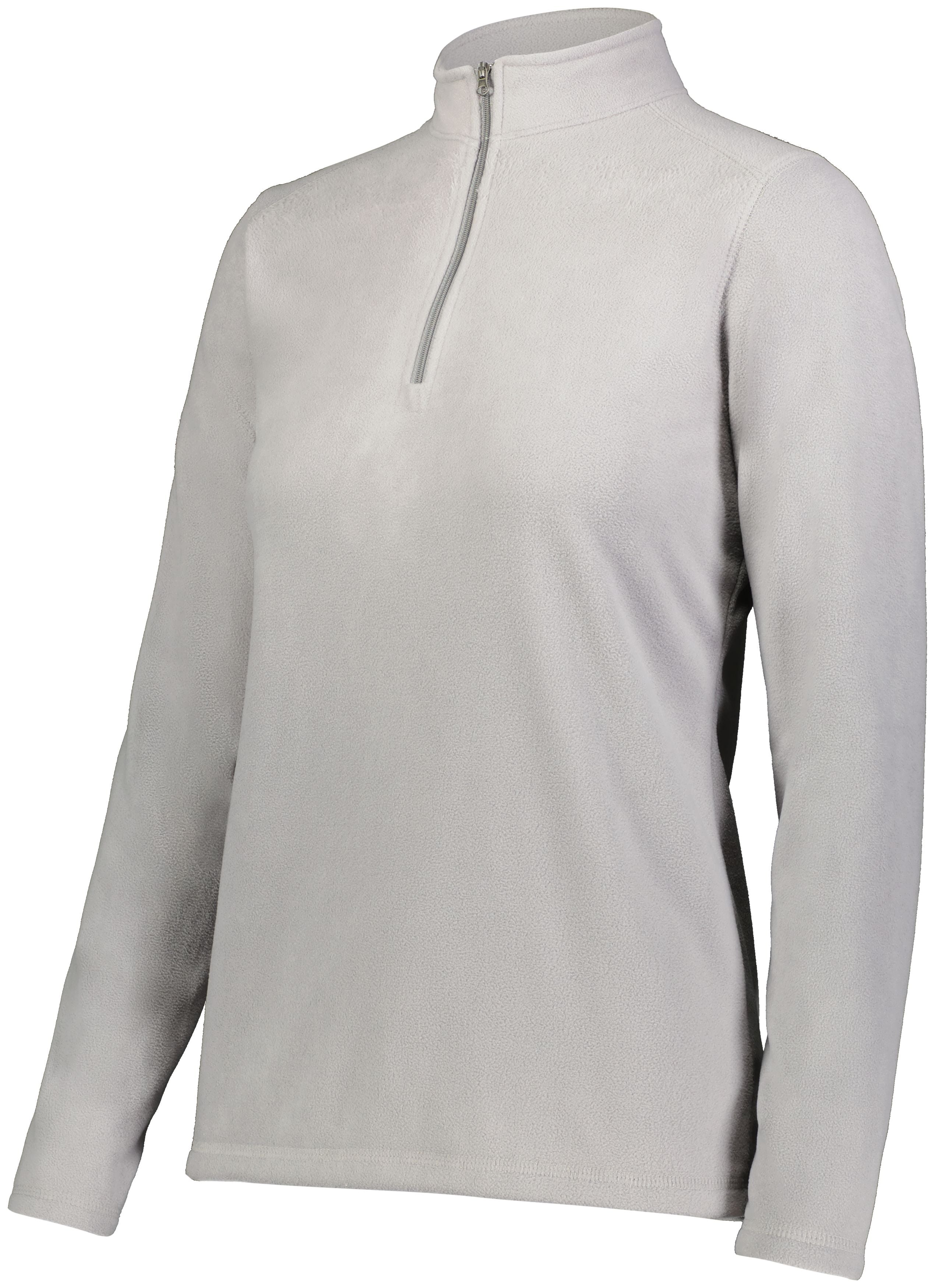 I2) 6864 Augusta Ladies Micro-Lite Fleece 1/4 Zip Pullover - BLADECORE