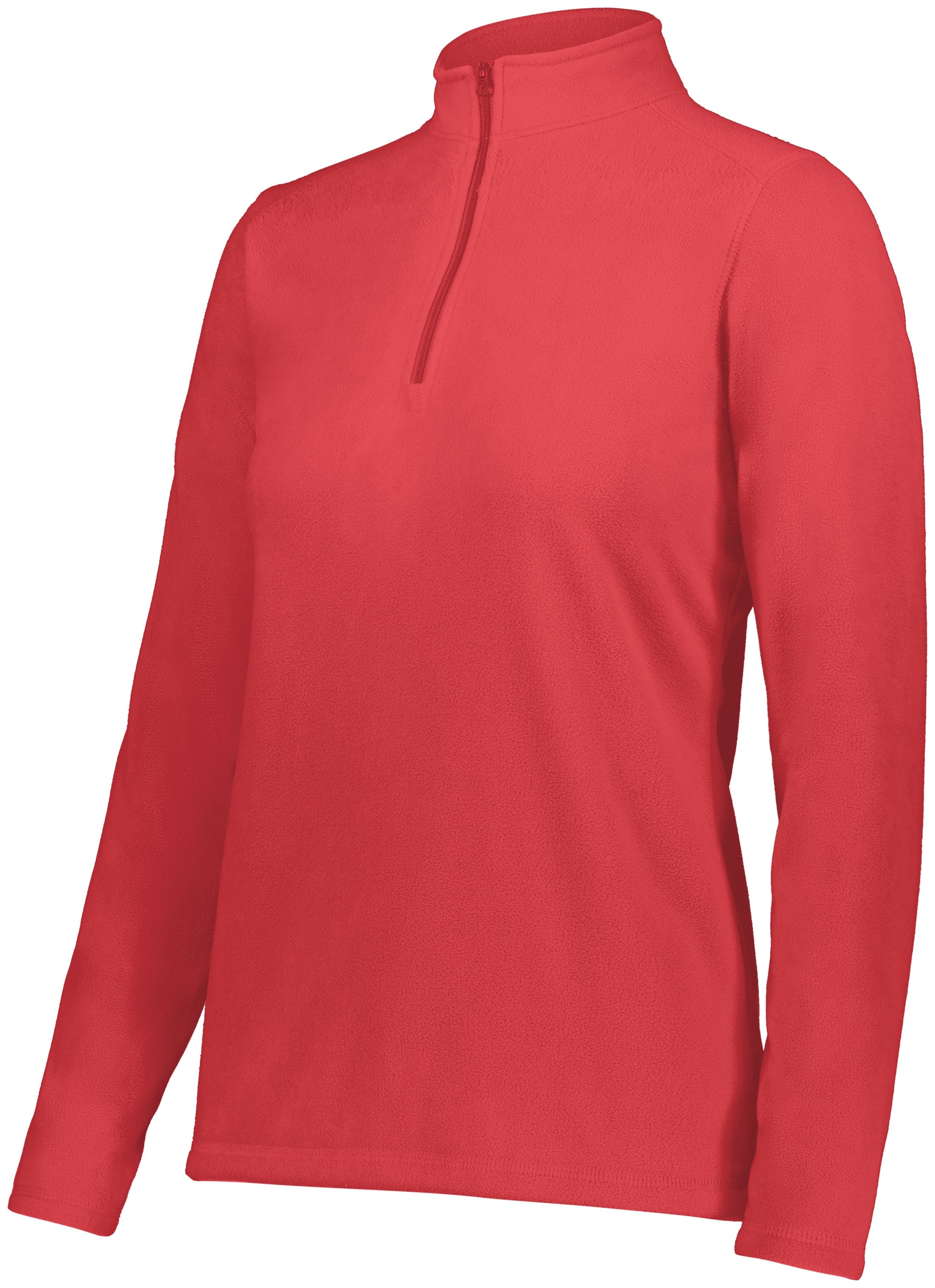 I2) 6864 Augusta Ladies Micro-Lite Fleece 1/4 Zip Pullover - BLADECORE