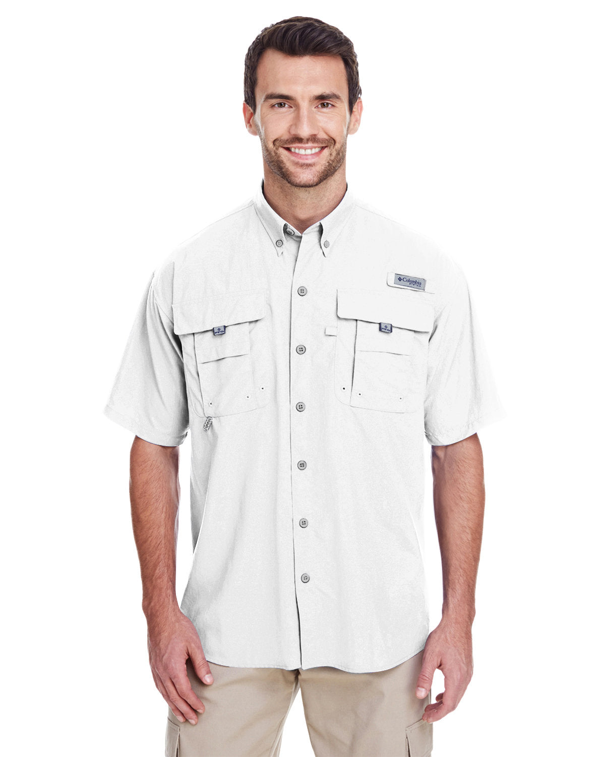 B1) 7047 Columbia Men's Bahama ll Short-Sleeve Shirt - OILQUICK