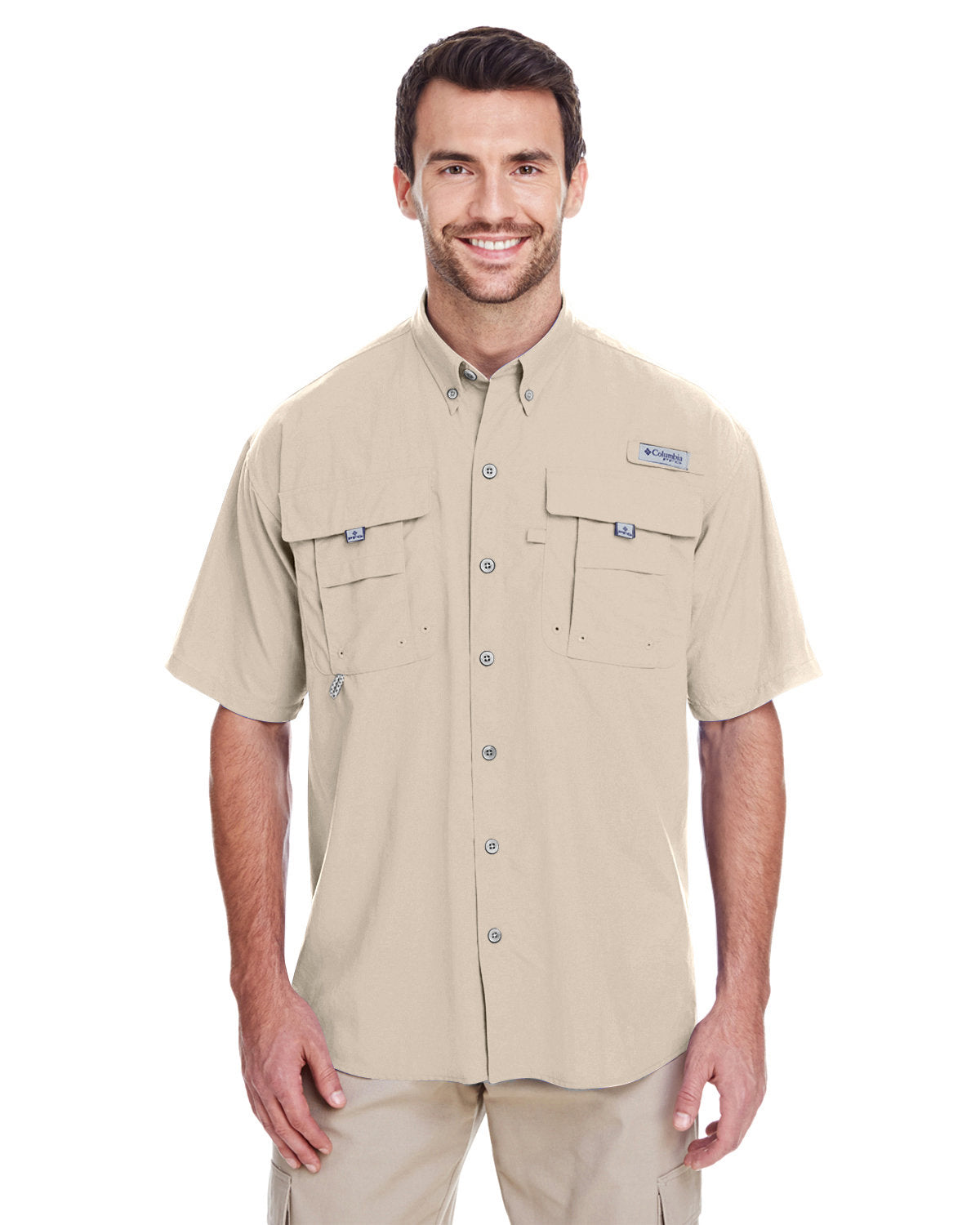 B1) 7047 Columbia Men's Bahama ll Short-Sleeve Shirt - SHEARCORE