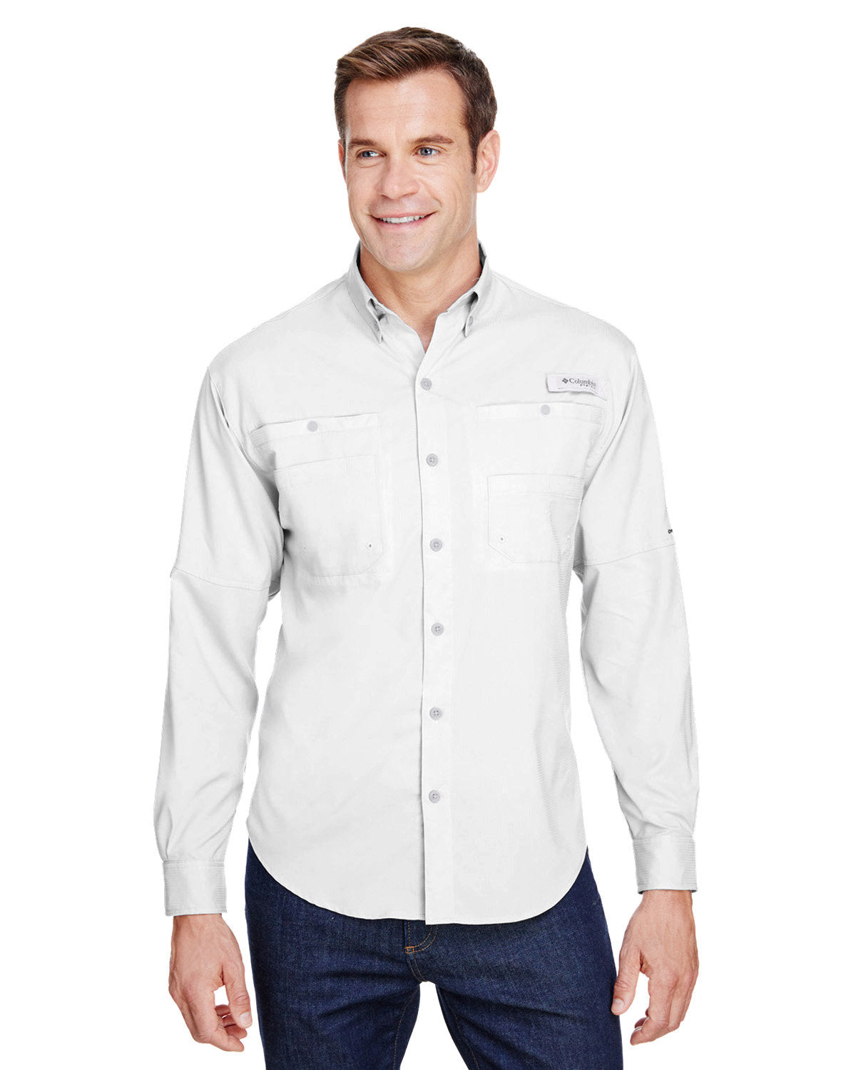 B4) 7253 Men's Tamiami ll Long-Sleeve Shirt - OIL QUICK