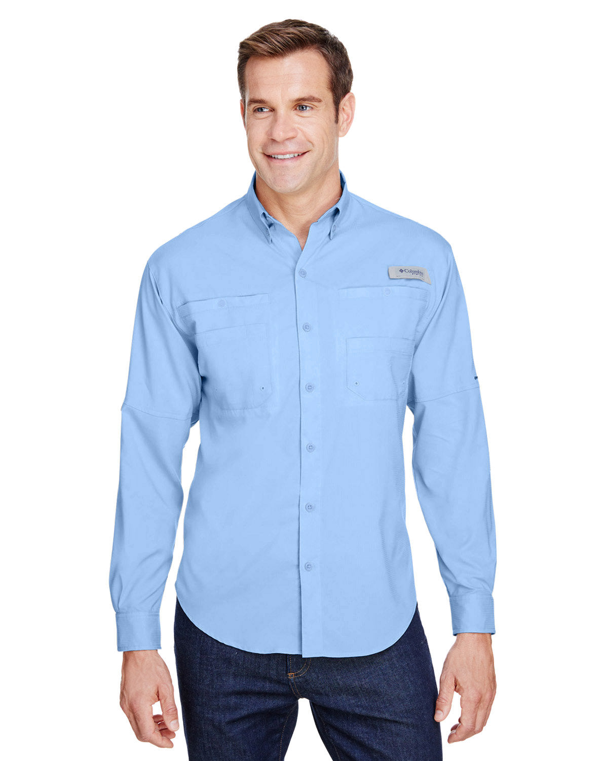 B4) 7253 Men's Tamiami ll Long-Sleeve Shirt - OIL QUICK