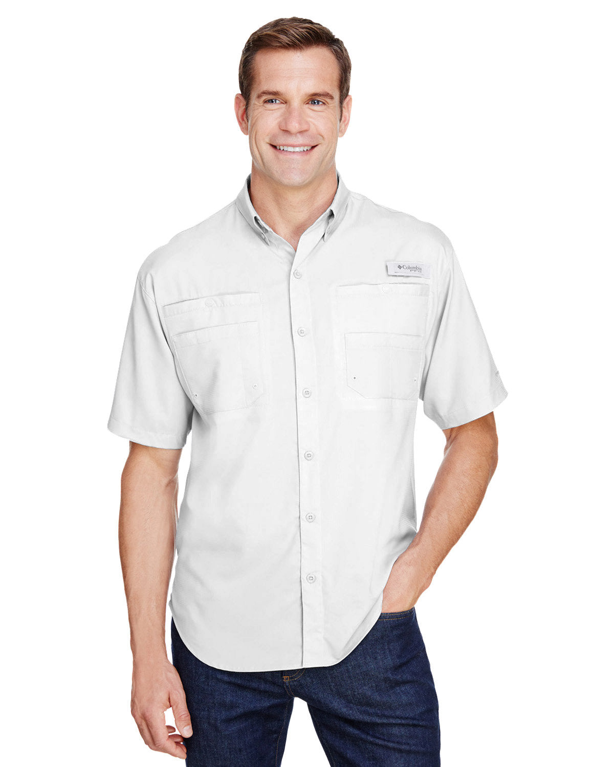 B3) 7266 Men's Tamiami ll Short-Sleeve Shirt - OIL QUICK