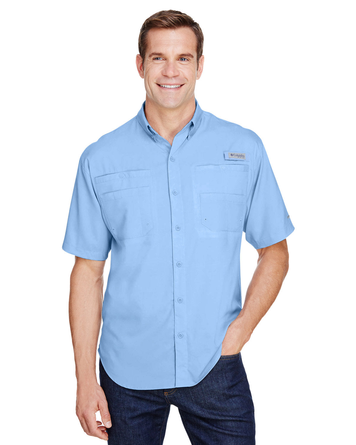 B3) 7266 Men's Tamiami ll Short-Sleeve Shirt - OIL QUICK
