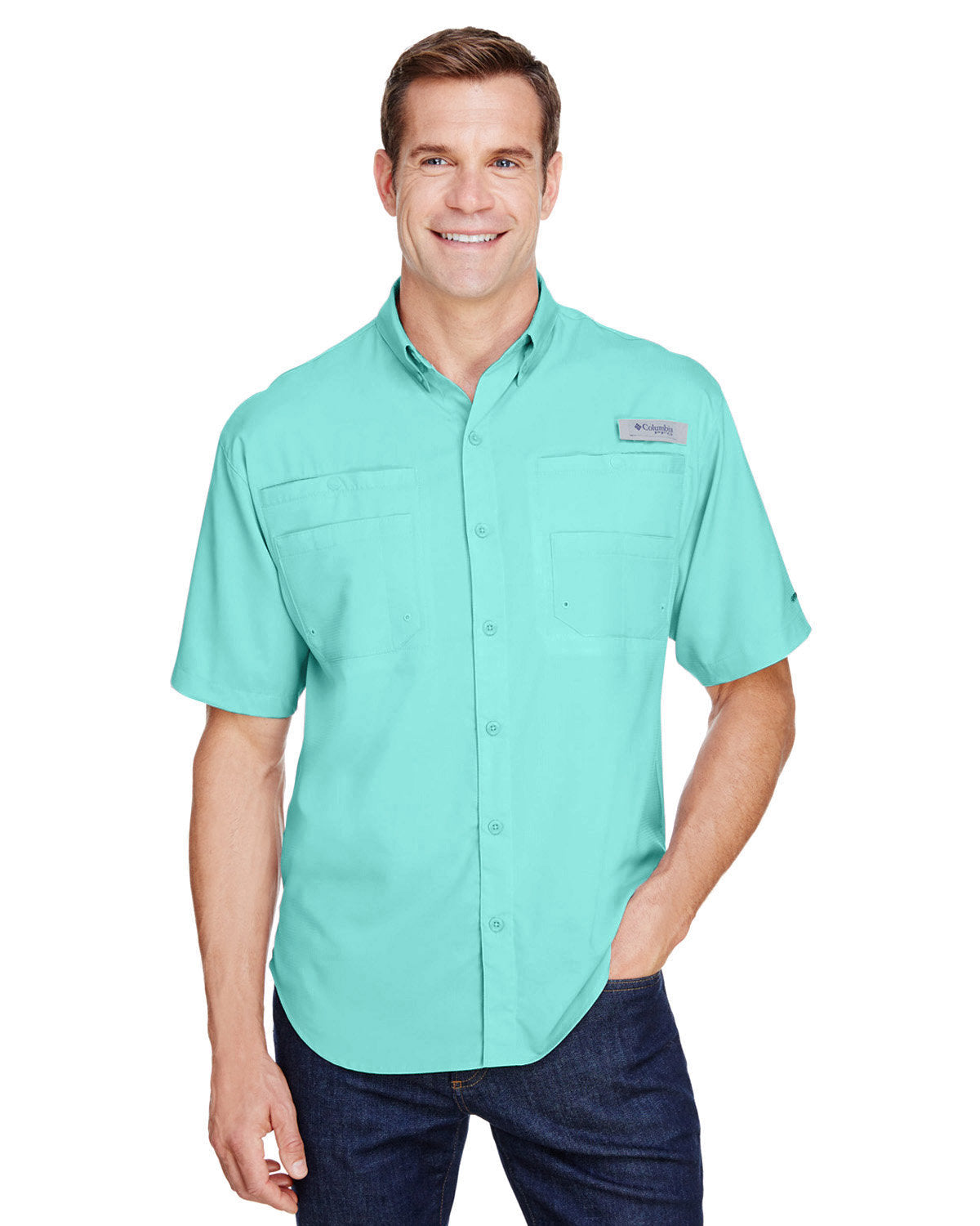 B3) 7266 Men's Tamiami ll Short-Sleeve Shirt - BLADECORE
