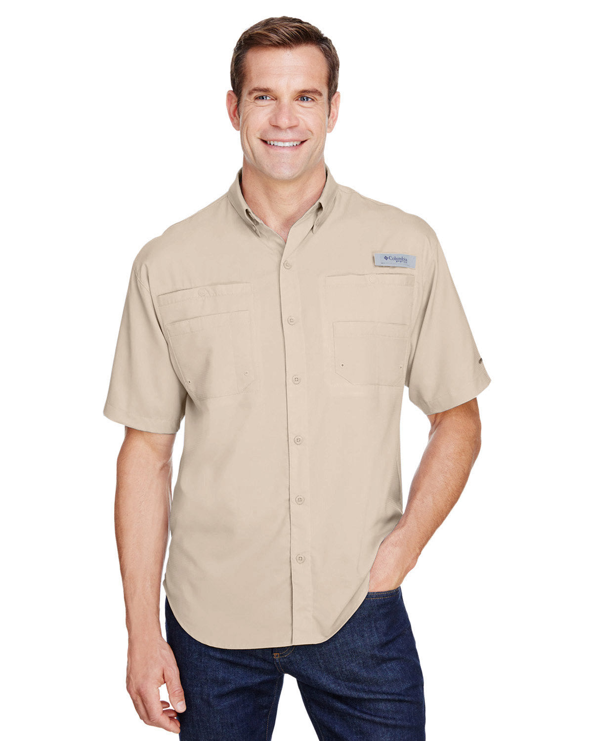 B3) 7266 Men's Tamiami ll Short-Sleeve Shirt - CONNECT WORK TOOLS