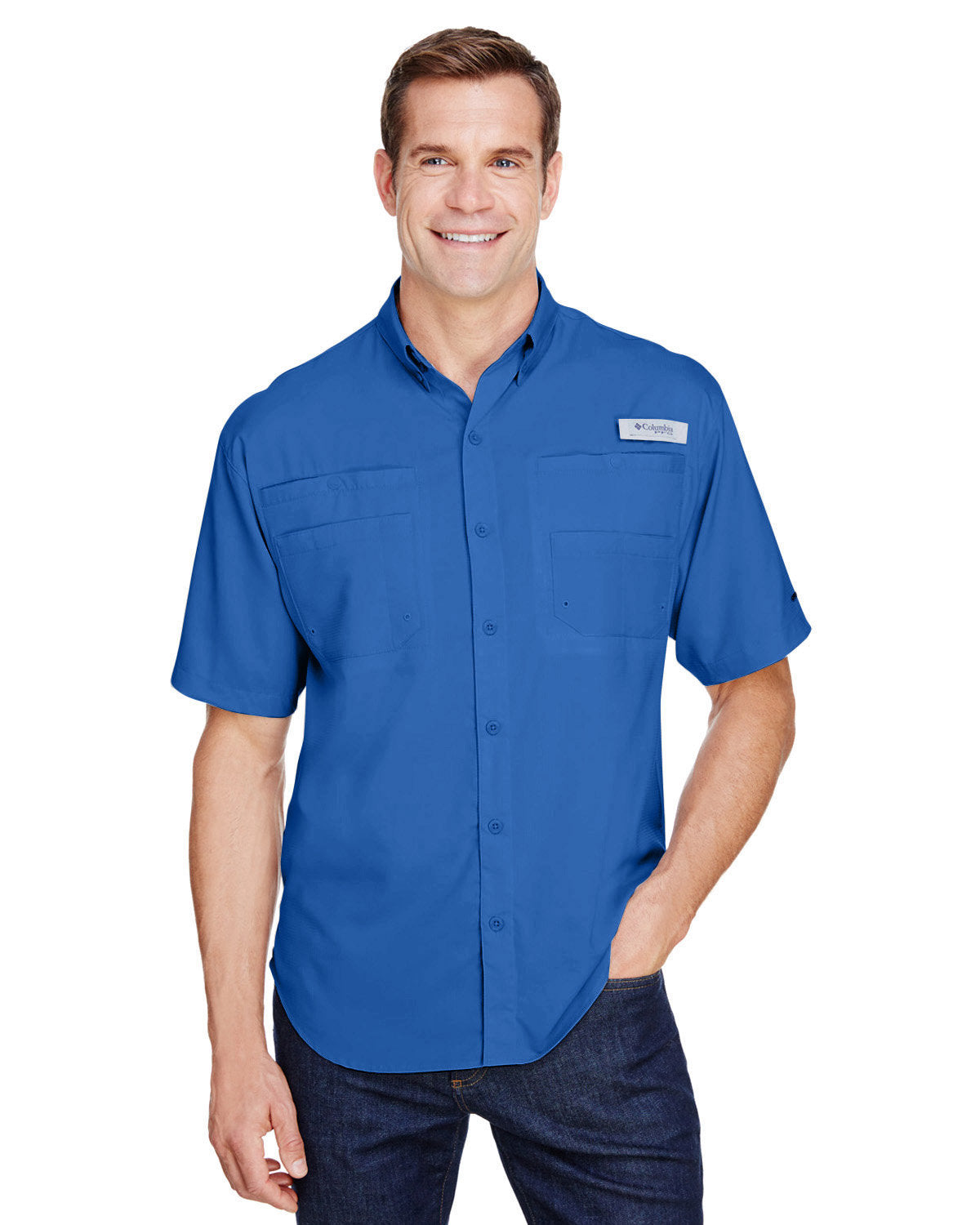 B3) 7266 Men's Tamiami ll Short-Sleeve Shirt - CONNECT WORK TOOLS