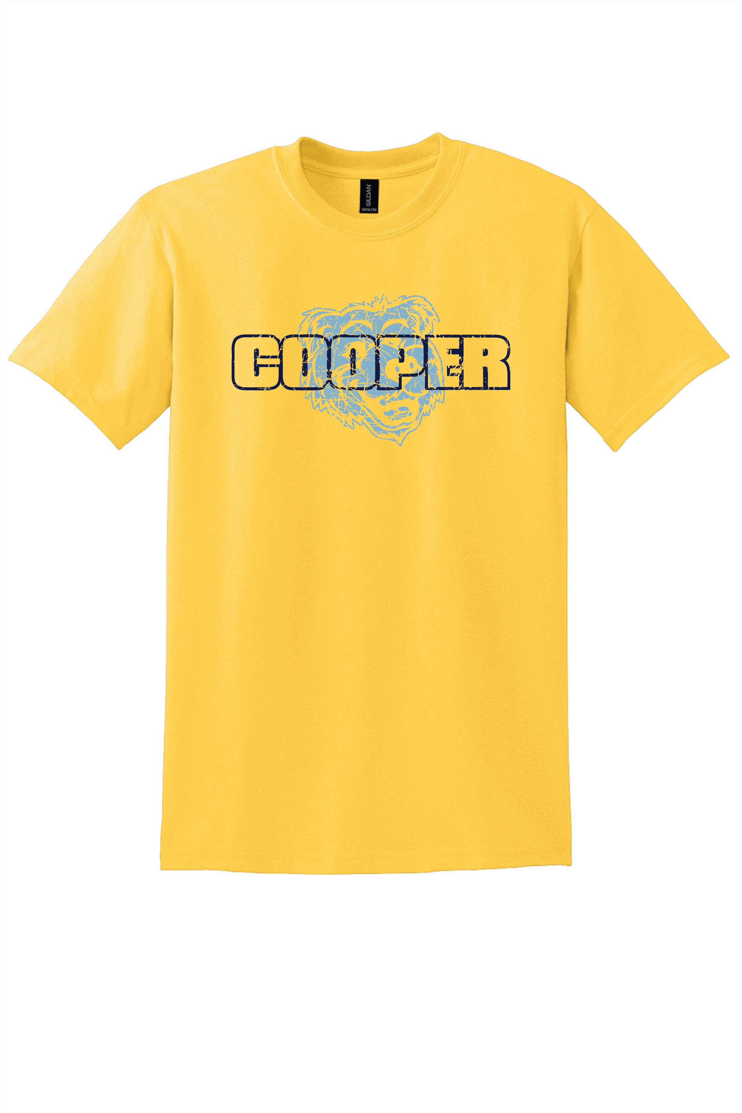 16A) 8000  Gildan® Dry Blend® 50 Cotton/50 Poly T-Shirt (Cooper)