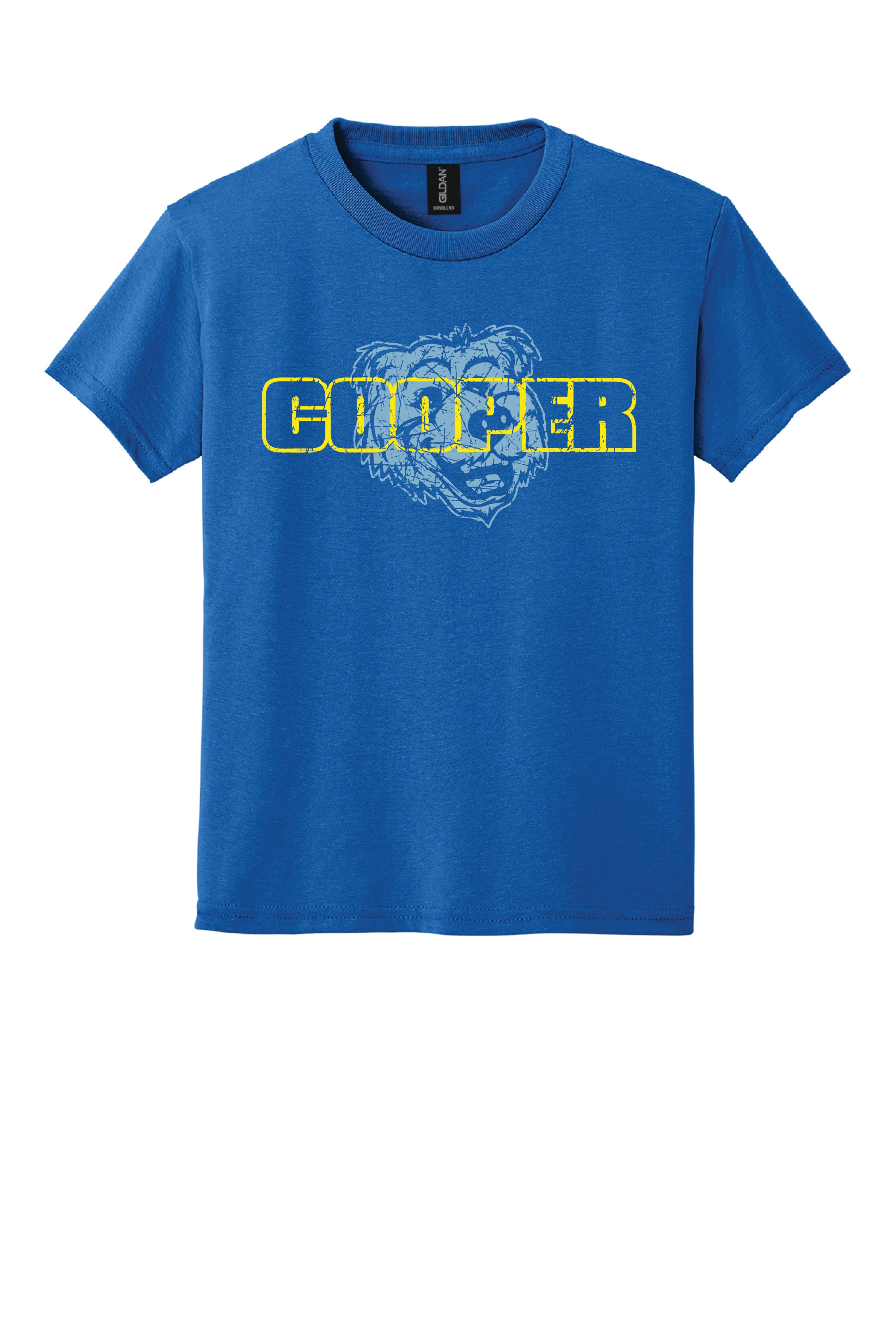 17A) 8000B  Gildan® Youth Dry Blend® 50 Cotton/50 Poly T-Shirt (Cooper)