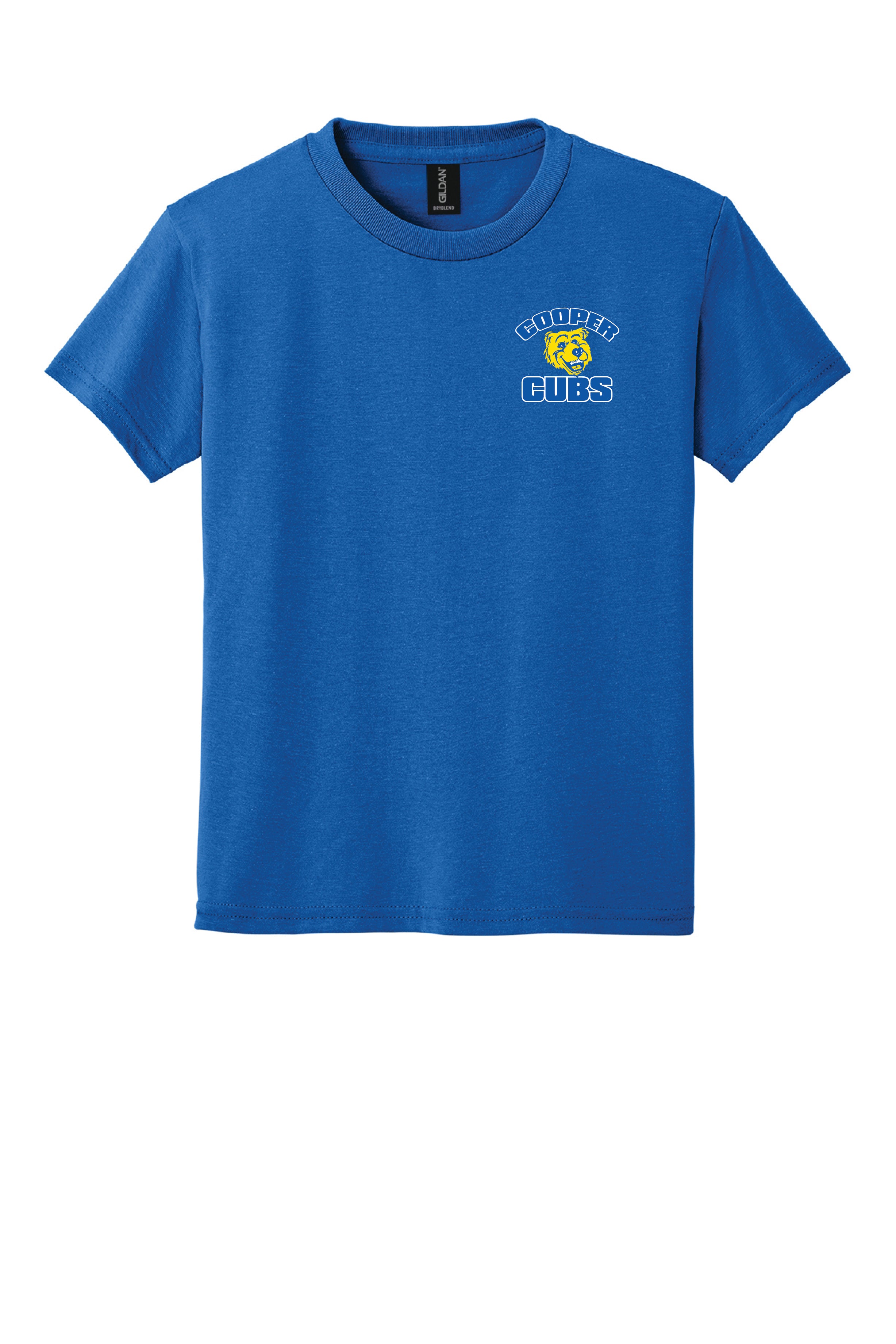 8A) 8000B  Gildan® Youth Dry Blend® 50 Cotton/50 Poly T-Shirt (Cooper )