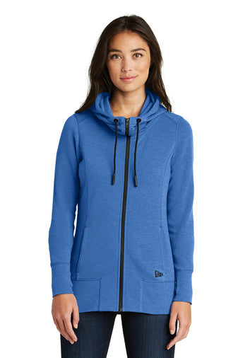 I3) LNEA511 New Era Ladies Tri-Blend Fleece Full-Zip Hoodie - EXODUS GLOBAL