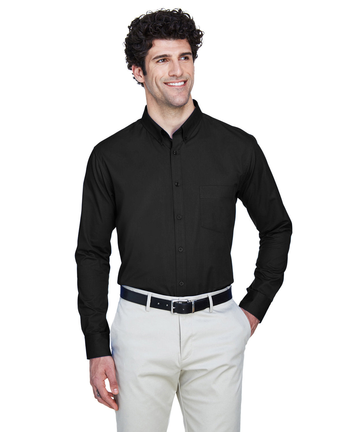 B91) 88193 CORE365 Men's Operate Long-Sleeve Twill Shirt - BLADECORE