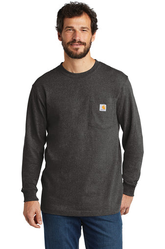 D3) CTK126 Carhartt Workwear Pocket Long Sleeve T-Shirt - CONNECT WORK TOOLS