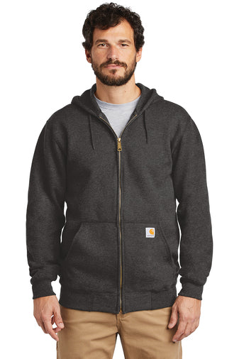 E3) CTK122 Carhartt Midweight Hooded Zip-Front Sweatshirt - BLADECORE