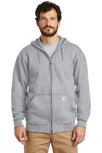 E3) CTK122 Carhartt Midweight Hooded Zip-Front Sweatshirt - BLADECORE