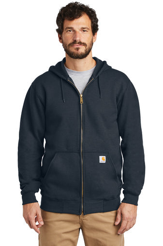 E3) CTK122 Carhartt Midweight Hooded Zip-Front Sweatshirt - BLADECORE