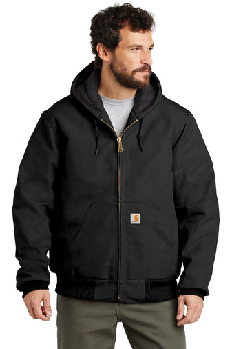 F3) CTSJ140 Carhartt Quilted-Flannel-Lined Duck Active Jac - SHEARCORE