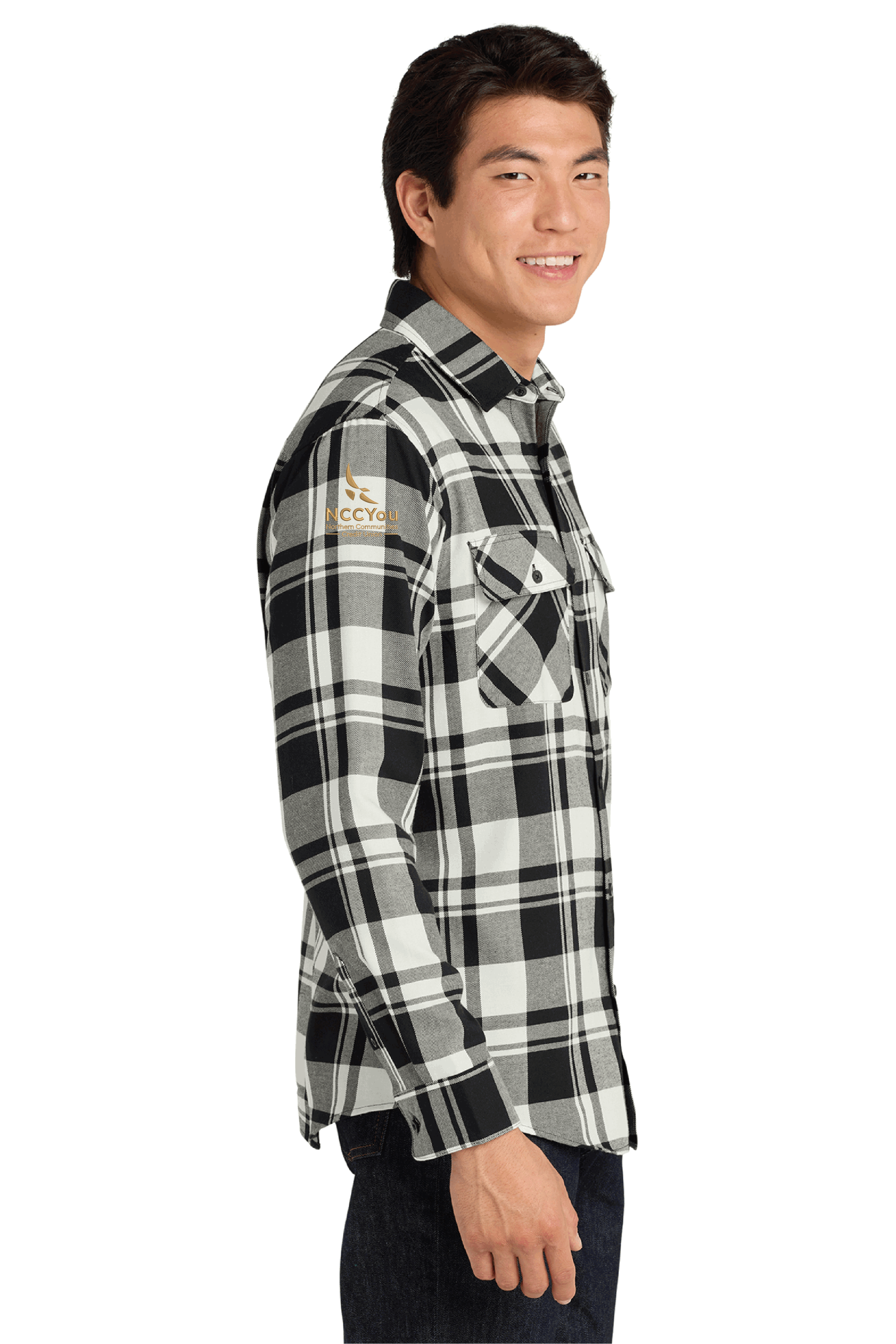 6) STYLE # W668 MEN'S PLAID FLANNEL SHIRT - NCCU