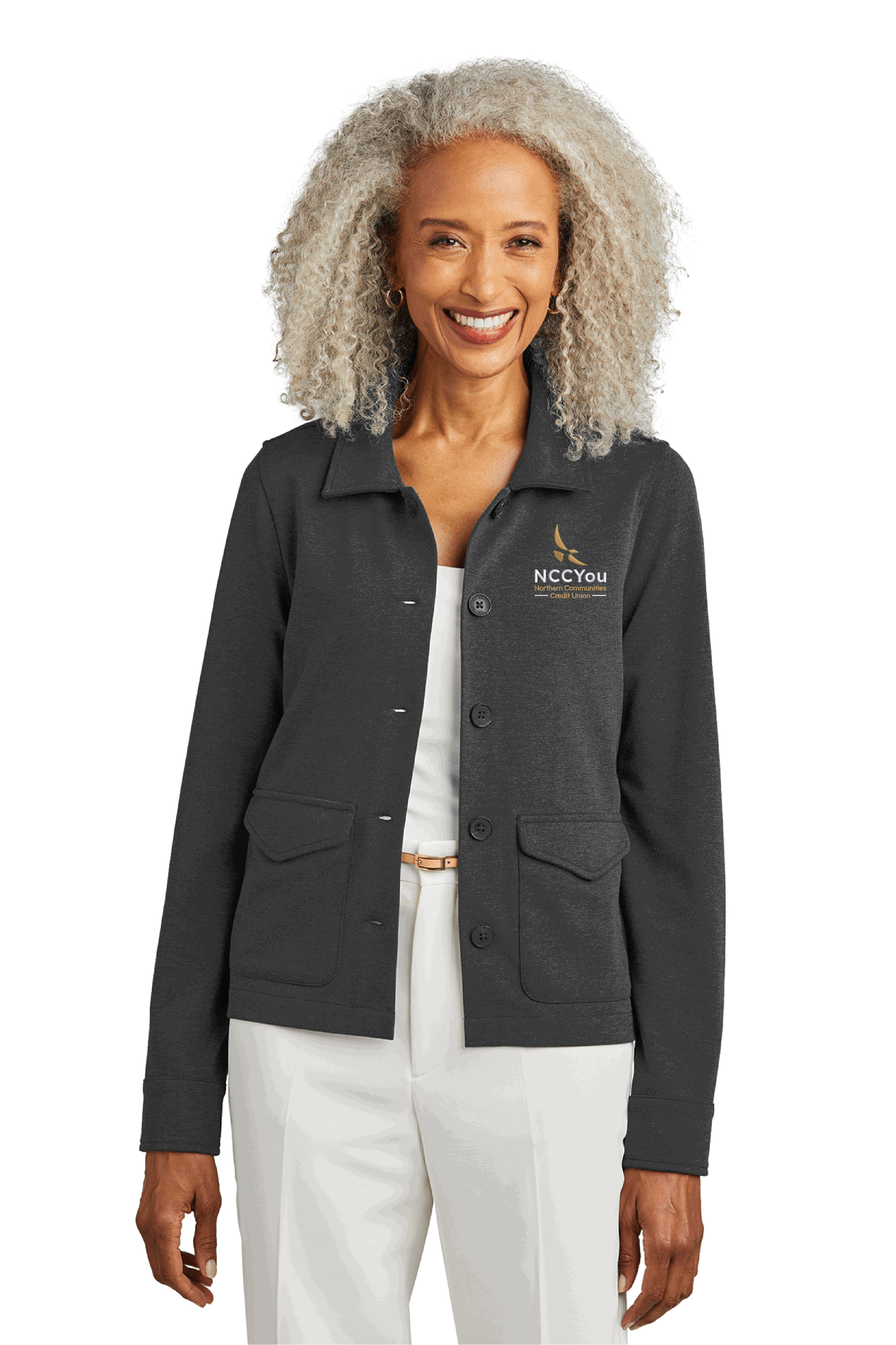 14) STYLE # BB18205 BROOKS BROTHERS WOMENS MID LAYER STRETCH JACKET - NCCU