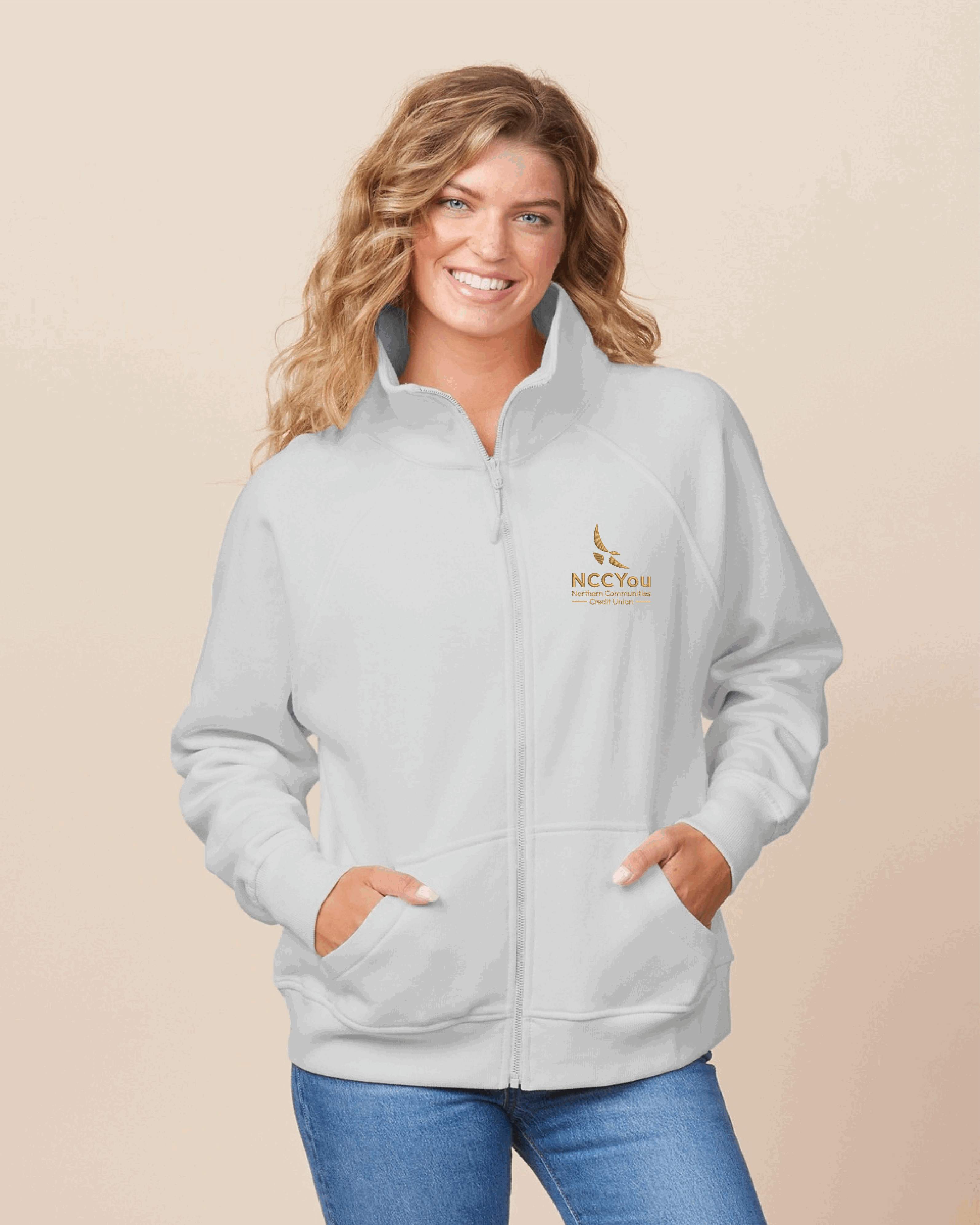 35) *** FRIDAY ONLY ITEM*** STYLE # 31579 ENZA LADIES BOXY FULL ZIP FLEECE - NCCU