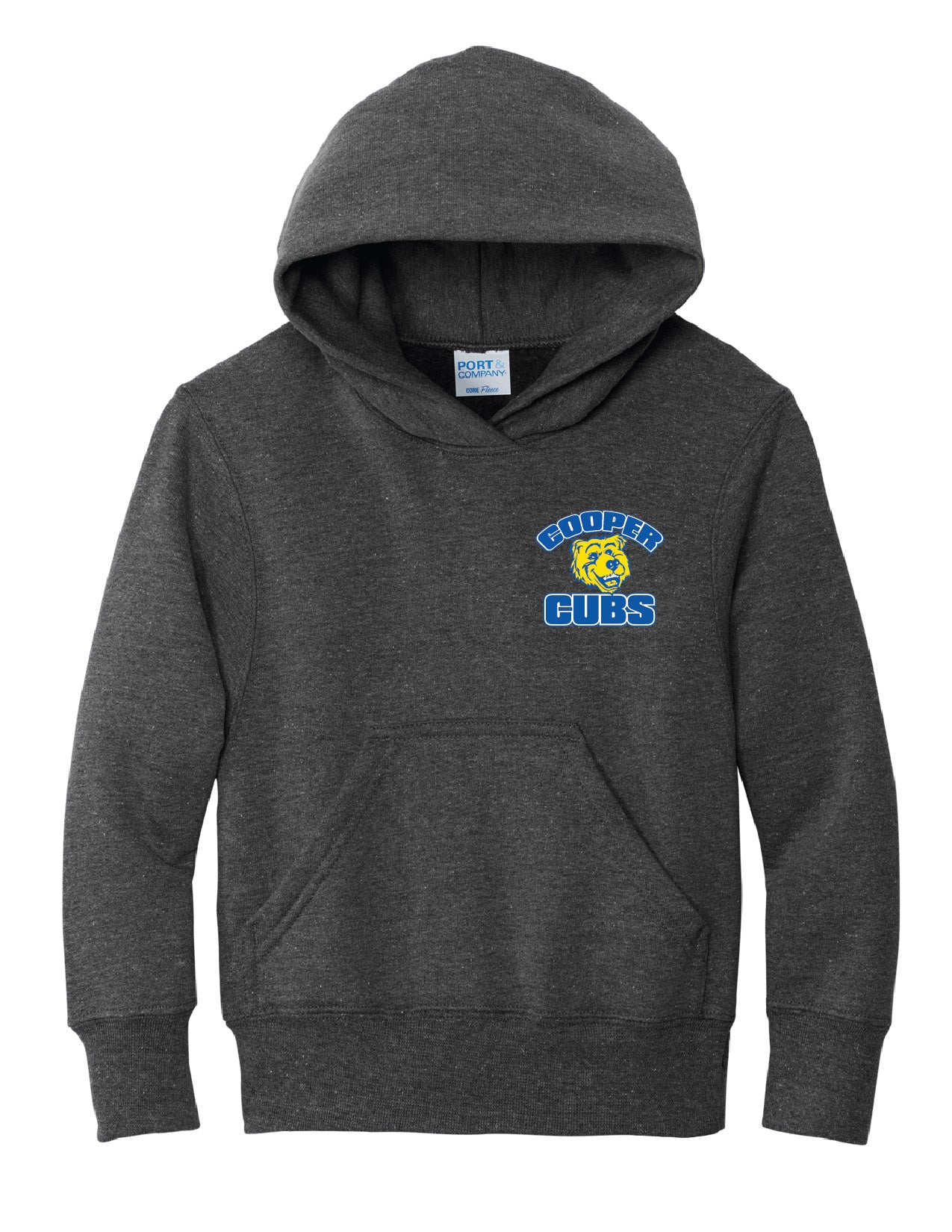 3B) PC90YH  Port & Co™ Youth Core Fleece Pullover Hooded Sweatshirt ( cooper )
