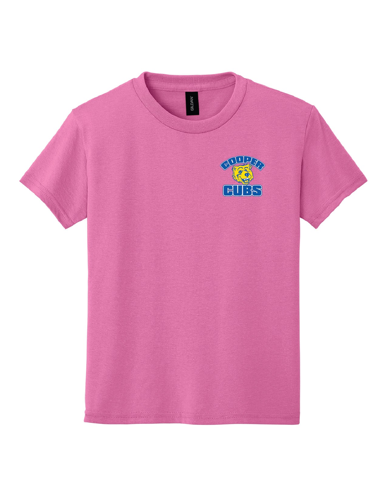 8B) 8000B  Gildan® Youth Dry Blend® 50 Cotton/50 Poly T-Shirt ( cooper )