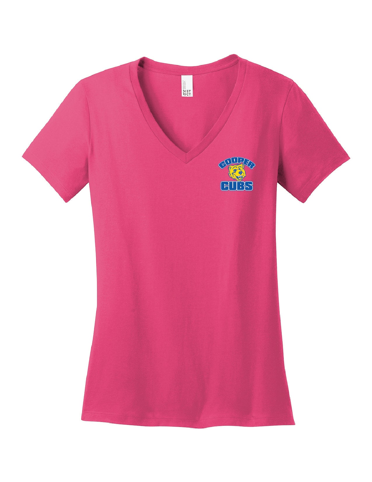 10B) DM1170L  District ® Women’s Perfect Weight ® V-Neck Tee ( cooper )