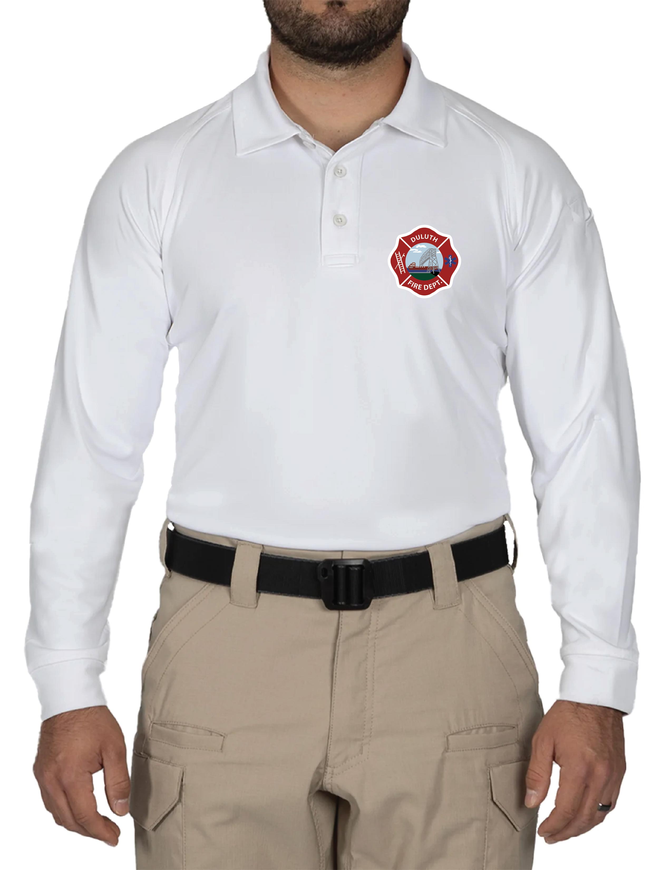 H) STYLE# 111503 MENS FIRST TACTICAL PERFORMANCE LONG SLEEVE POLO